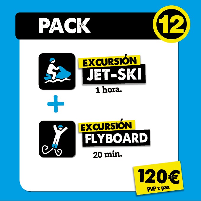 Excursión jet-ski y flyboard